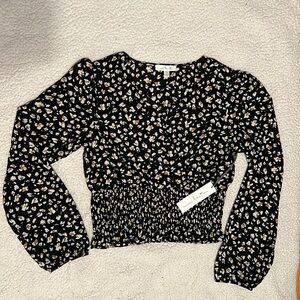 Nine Britton Ceandra Smocked Bottom Blouse - Small